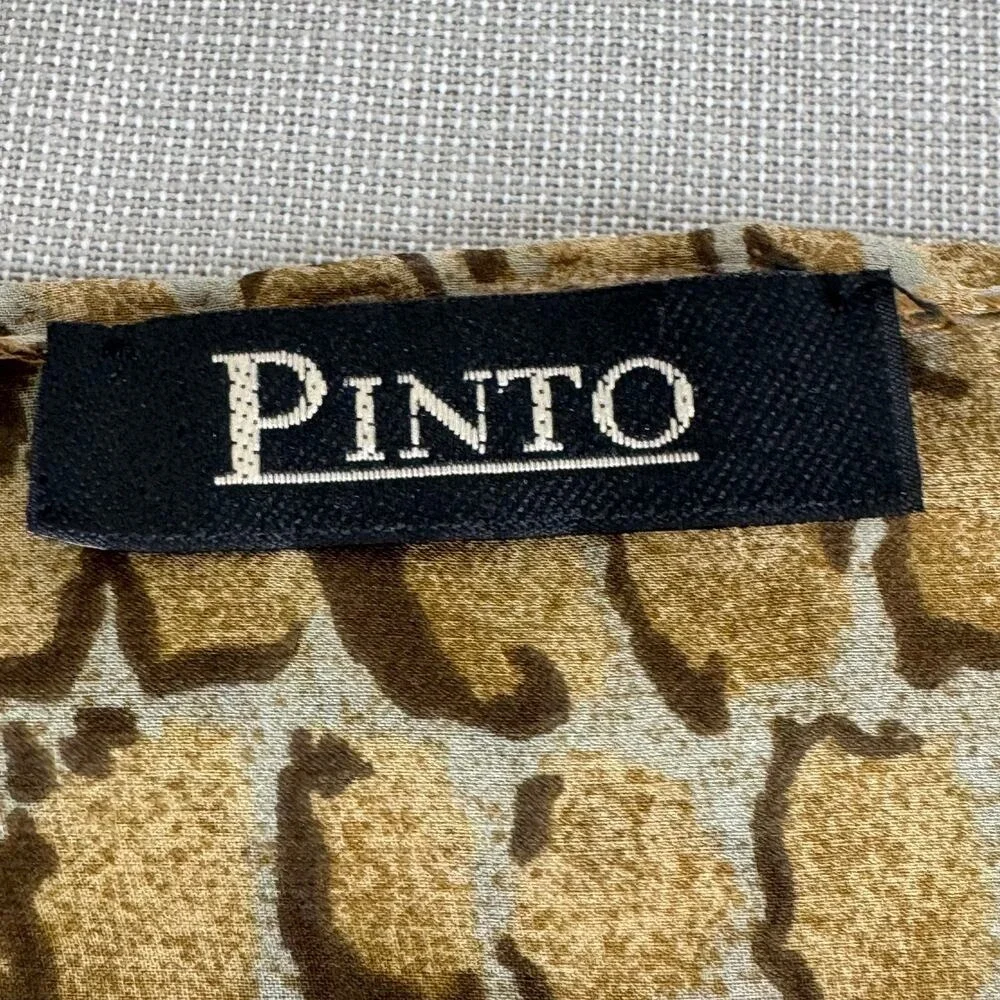 Pinto animal print scarf‎ brown/tan